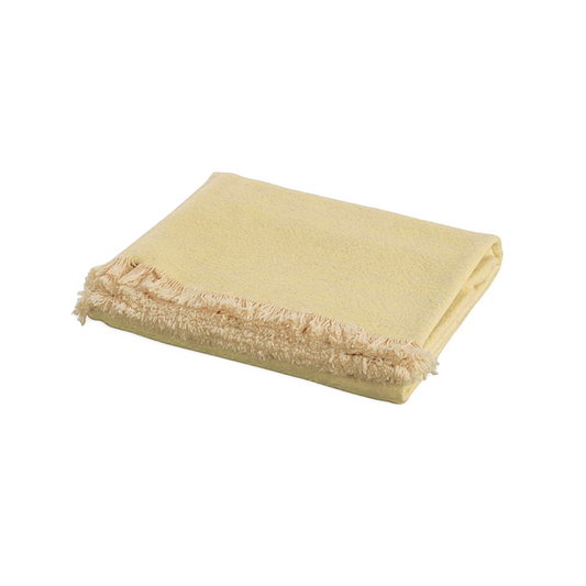 Plaid Katoen Geel 170 x 130 cm