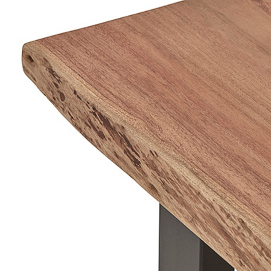 Robuuste Boomstam Salontafel Industrieel Detail