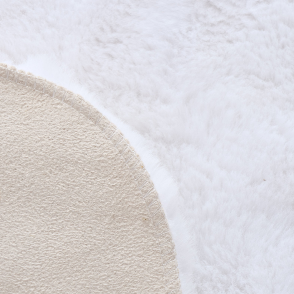 Schapenvacht Wit Nep Detail