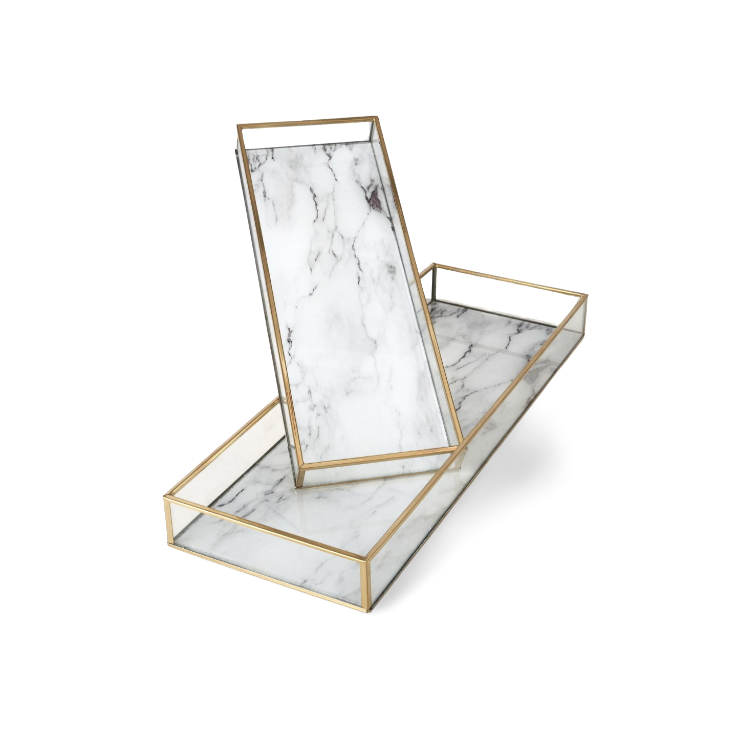 Sieradenbakje Goud Marmer Voorkant