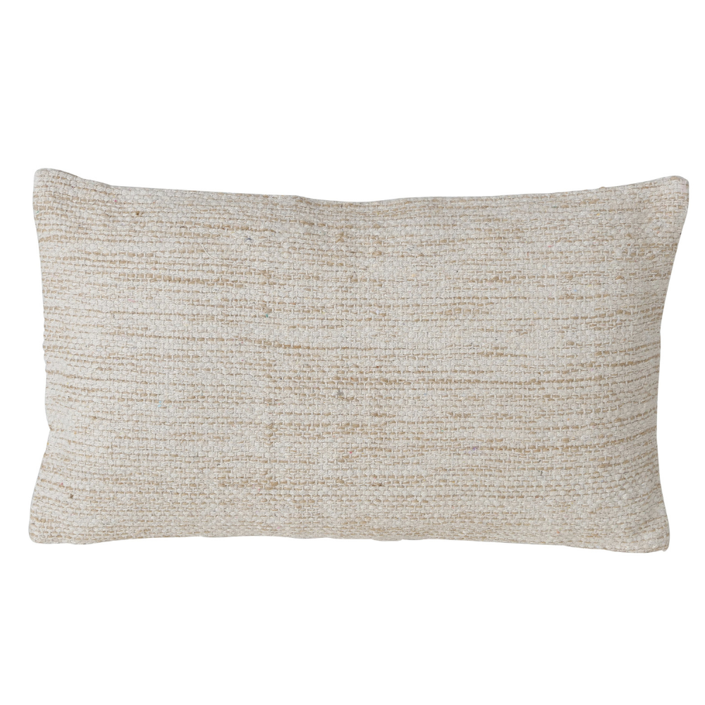 Sierkussen Rechthoekig Zandkleur Katoen 30x50