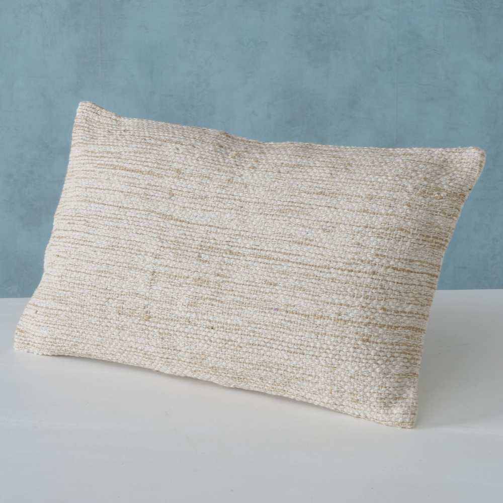 Sierkussen Rechthoekig Zandkleur Katoen Sfeerfoto