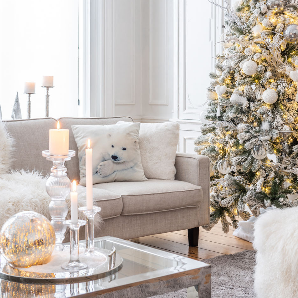 Sierkussen Wit Zacht Vierkant 45x45 Sfeerfoto