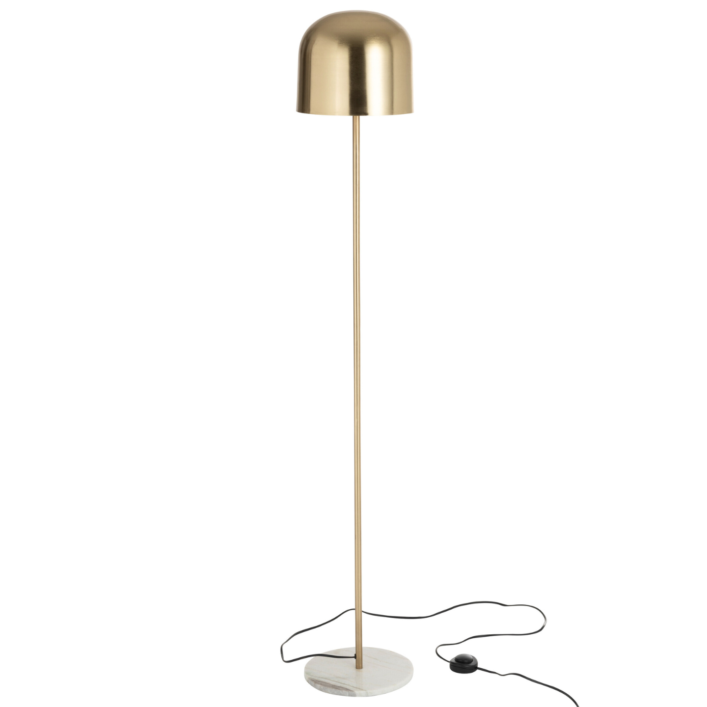 Staande Vloerlamp Messing Met Kap