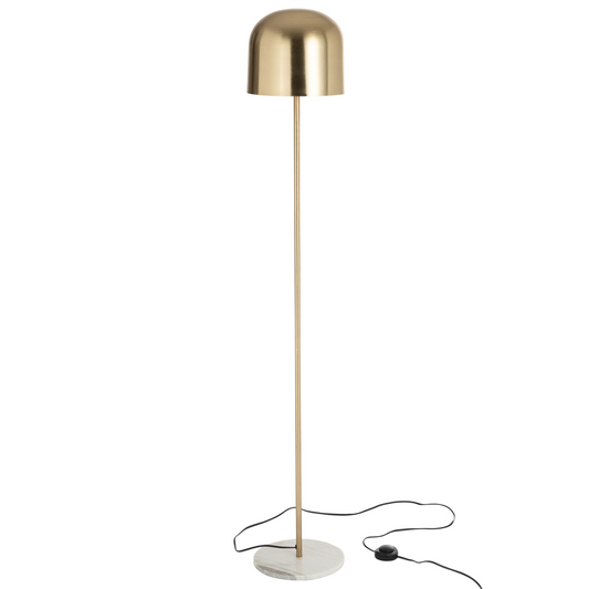 Staande Vloerlamp Messing Met Kap