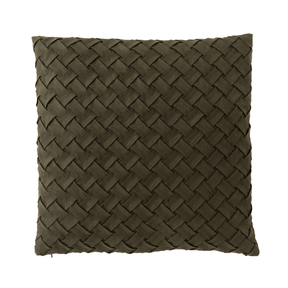 Stoer Sierkussen Olijfgroen 45x45