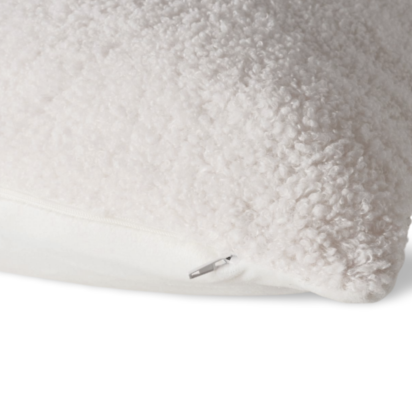 Teddy Sierkussen Wit Detail Rits