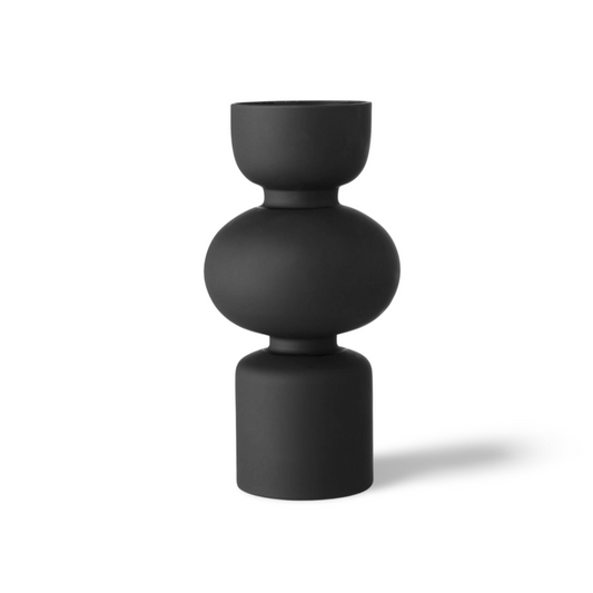 Vaas Modern Design Zwart Glas 29 cm