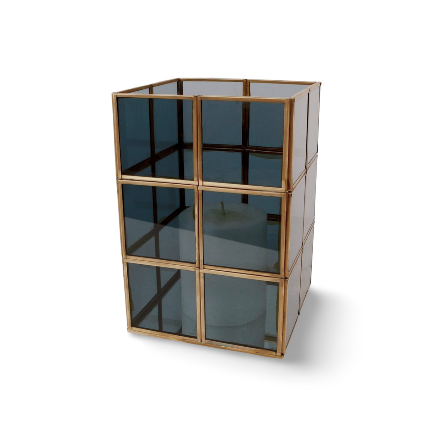 Windlicht Goud Glas Vierkant