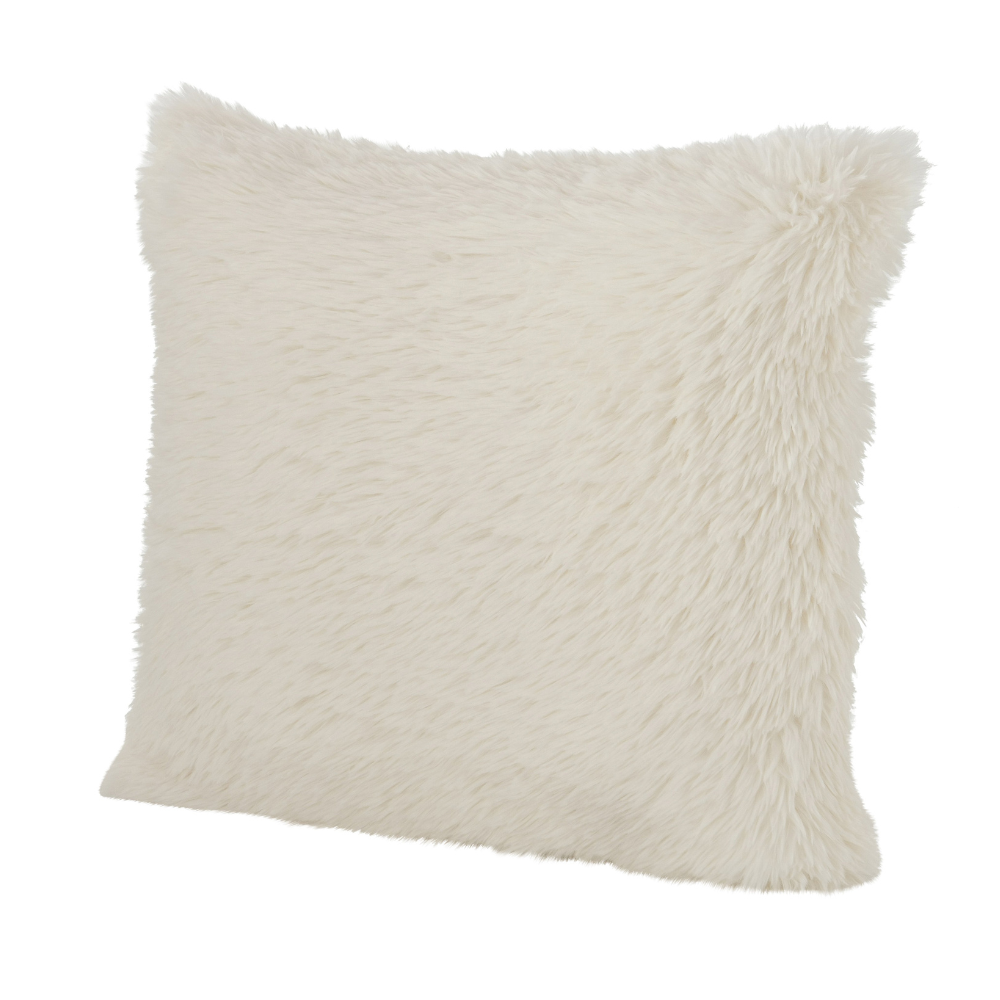 Zacht Kussen Schapenvacht Wit 45x45
