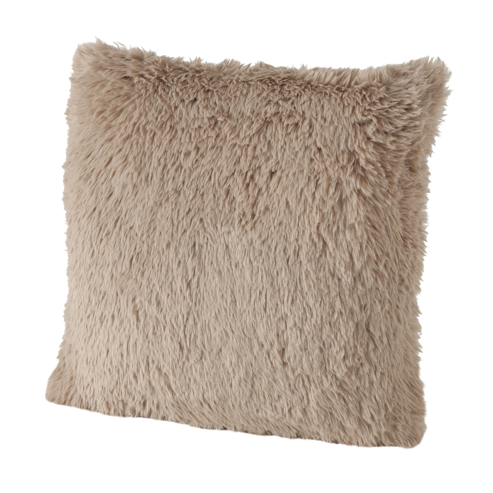 Zacht Sierkussen Nepbont Bruin 45x45