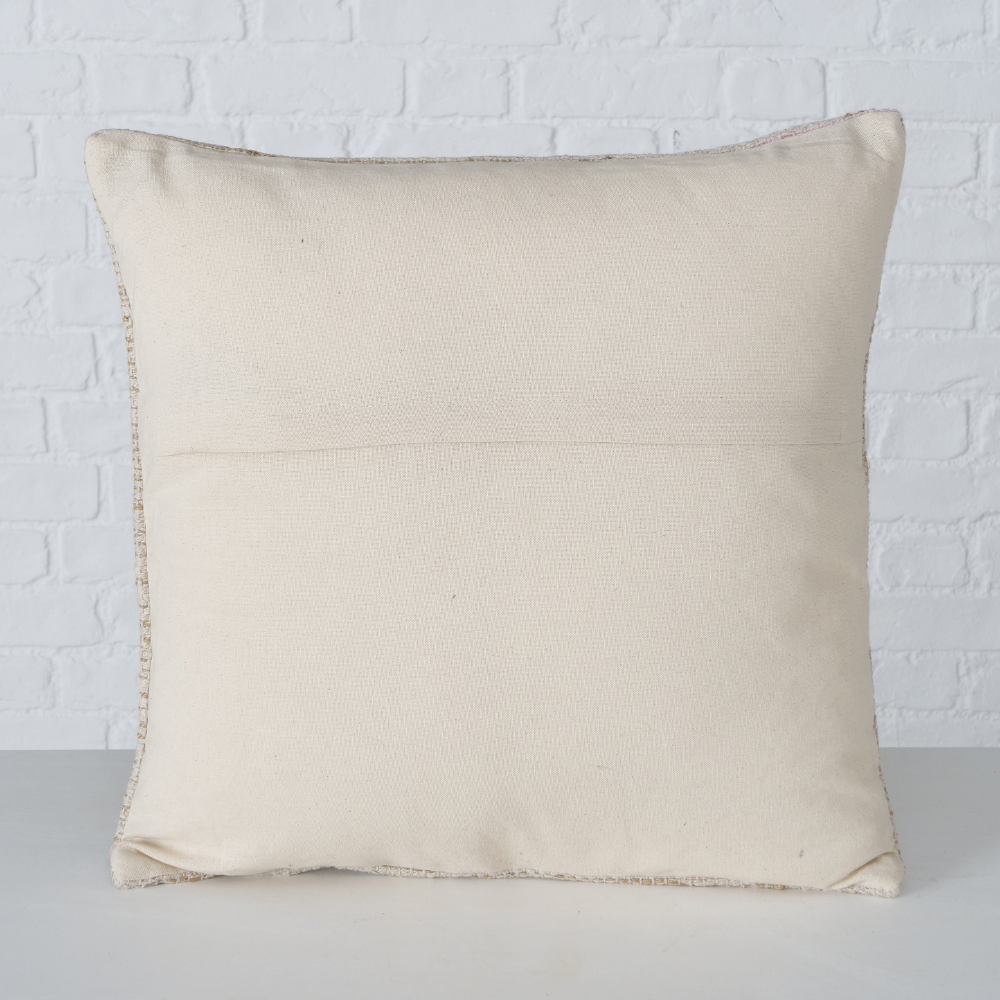 Zandkleurig Beige Sierkussen Katoen Achterkant
