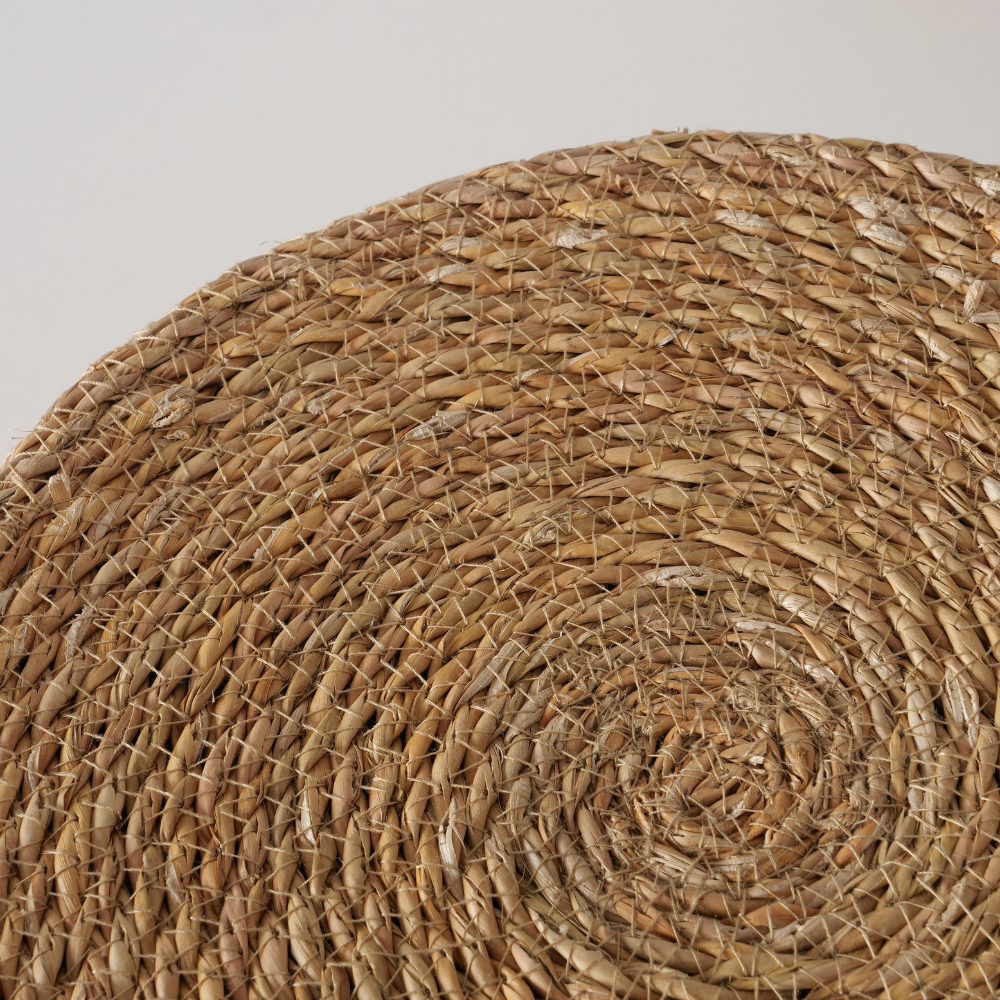 Zeegras Mand Met Deksel Detail