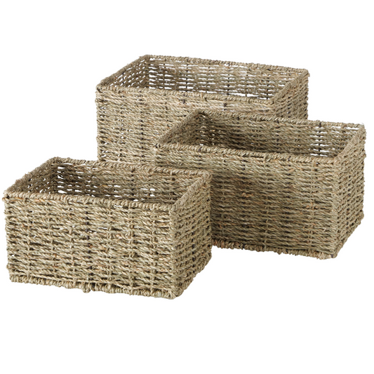 Zeegras Mand Rechthoek - Set 3