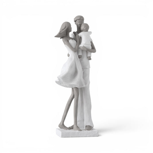 Beeld Gezin Koppel En Kind 31 cm