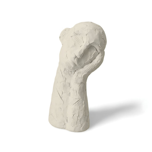 Beeld Hoofd Wit 31 cm