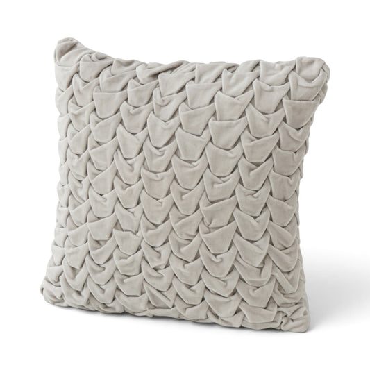 Beige Sierkussen Velvet 45 x 45