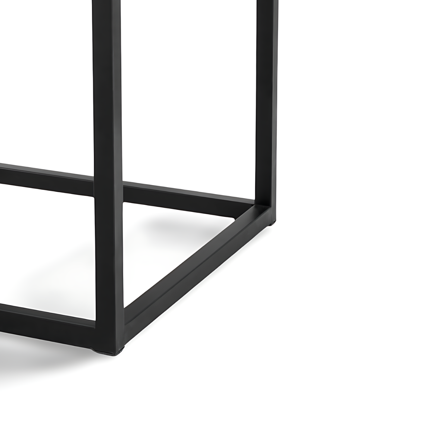 Bijzettafel Marmer Blad Zwart Poten Detail