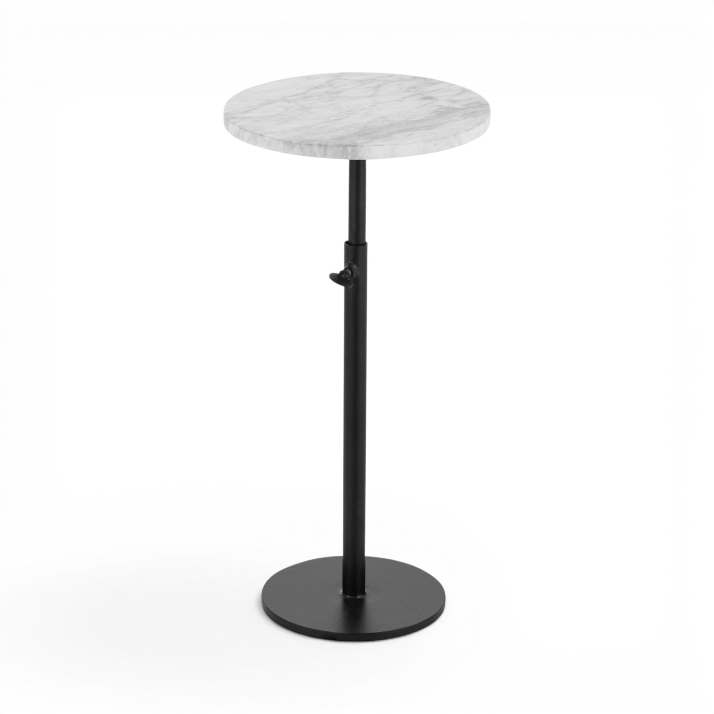 Bijzettafel Marmer Wit Rond