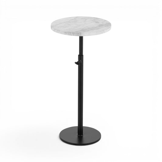 Bijzettafel Marmer Wit Rond