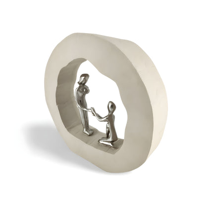 Blijvend Beeldje Huwelijk - Huwelijkscadeau - Zijkant