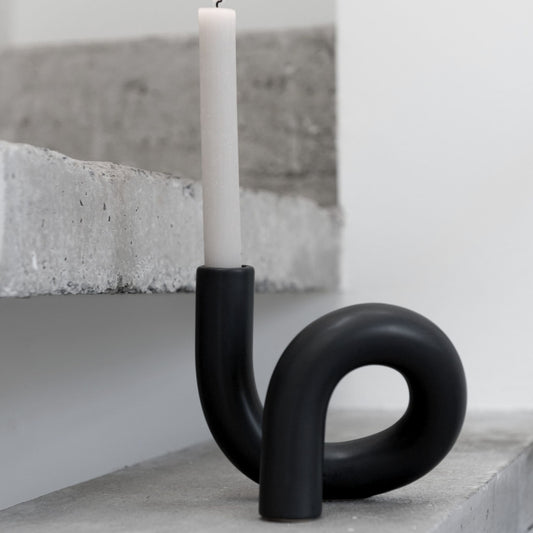 Design Vaas Scandinavisch Zwart Sfeerfoto