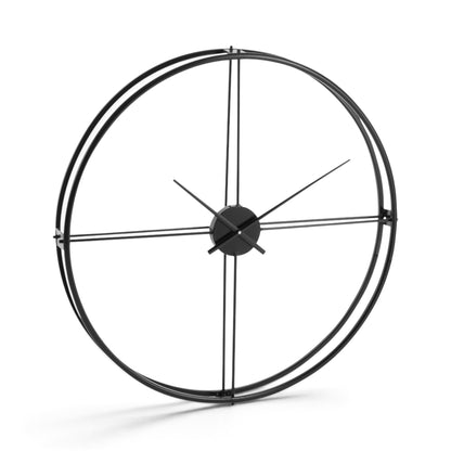 Design Wandklok Zwart Groot Modern Ø 80 cm