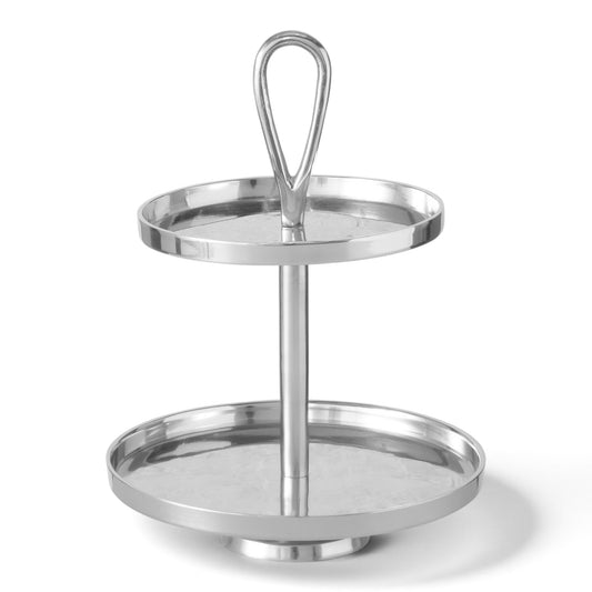 Etagere Zilver 2 laags Modern