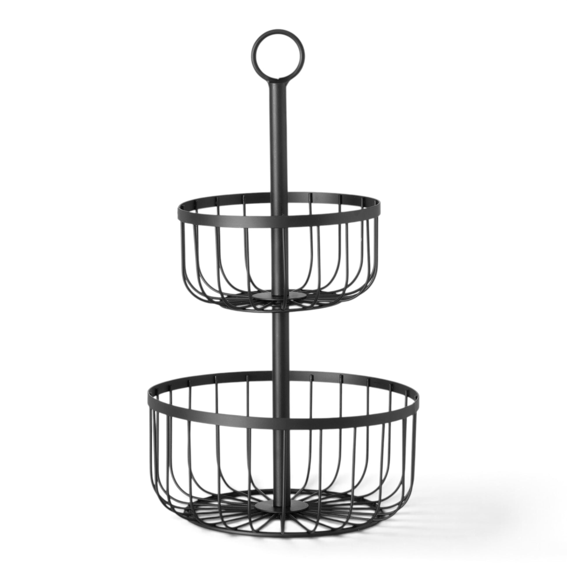 Fruitschaal Etagere Zwart 40 cm