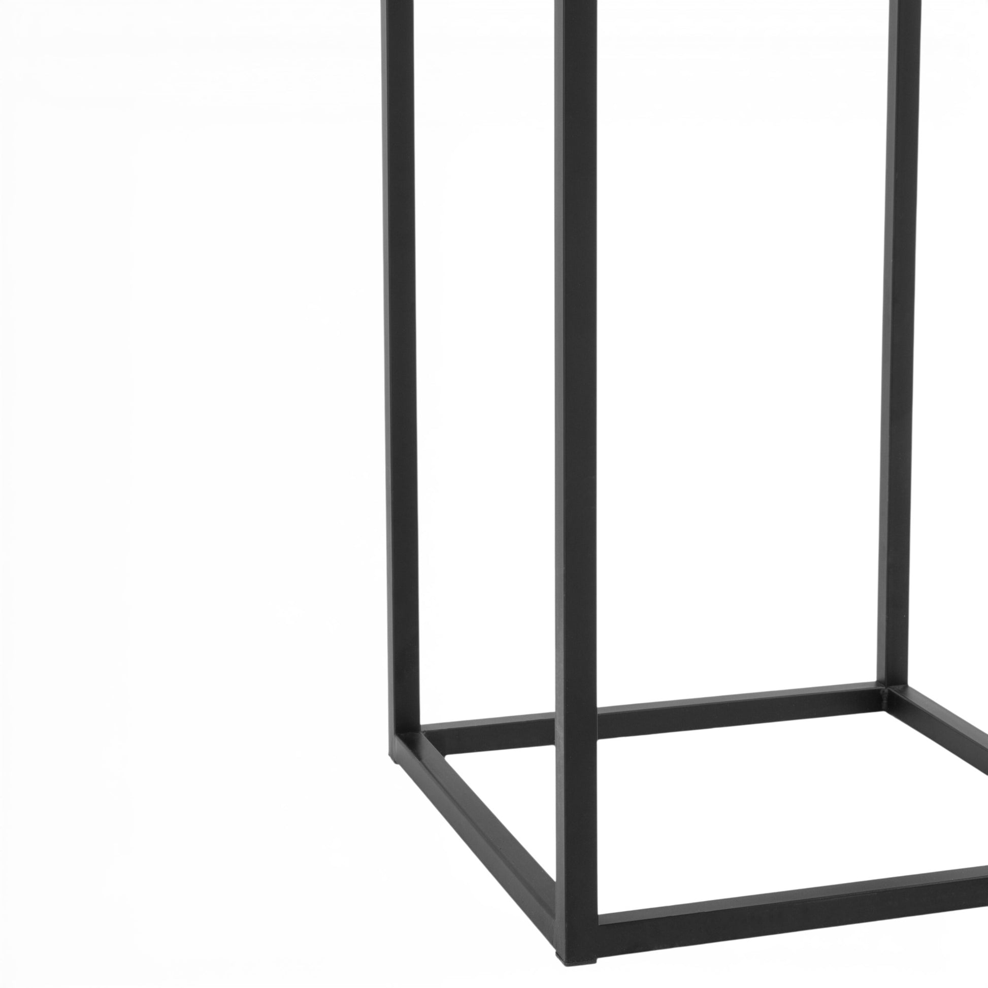Hoge Bijzettafel Zwart Marmer Detail