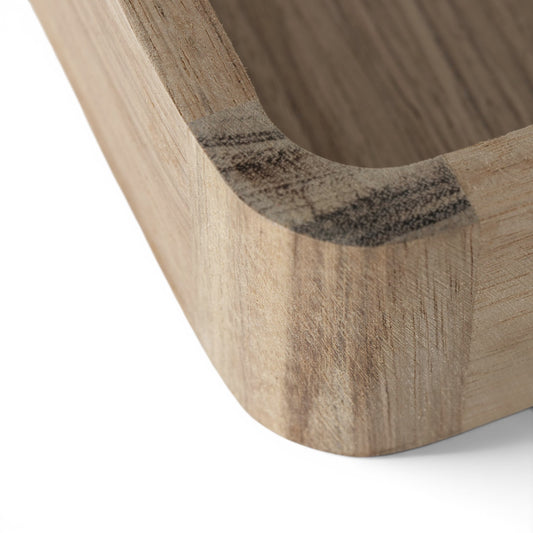 Klein Dienblad Hout Rechthoekig Detail