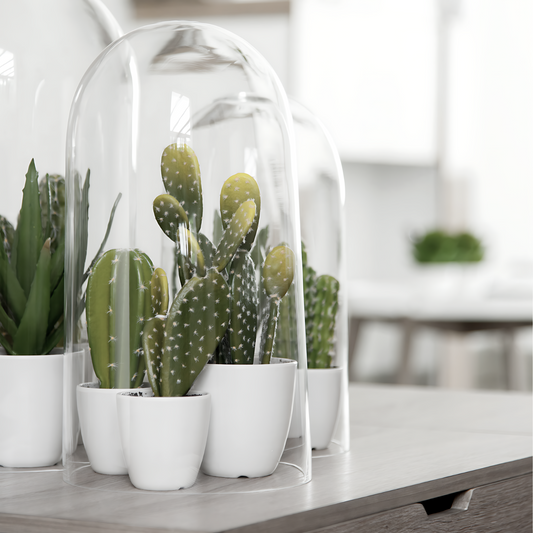 Kunst Cactus Klein 26 cm - Set van 3 Sfeerfoto