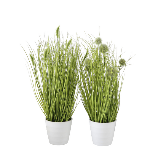 Kunst Siergras Met Pluimen 44 cm - Set 2
