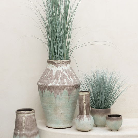 Kunstplant Gras In Pot Sfeerfoto