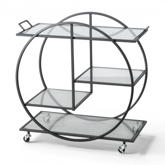 Luxe Bar Trolley Zwart