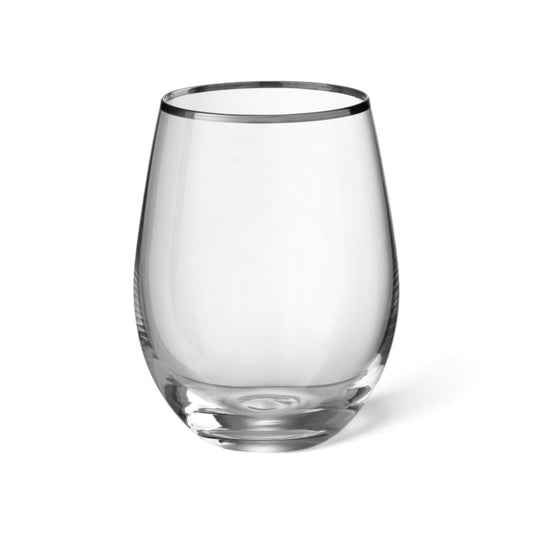 Luxe Bol Drinkglas Zilver