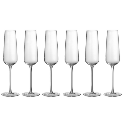 Luxe Champagneglas Flute Set 6
