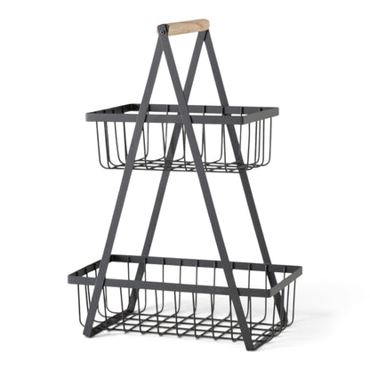 Luxe Fruitmand Etagere Zwart