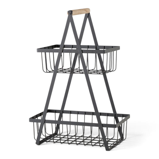 Luxe Fruitmand Etagere Zwart