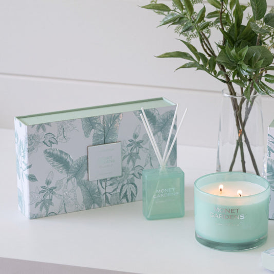Luxe Geurstokjes Cadeauset Groen Sfeerfoto