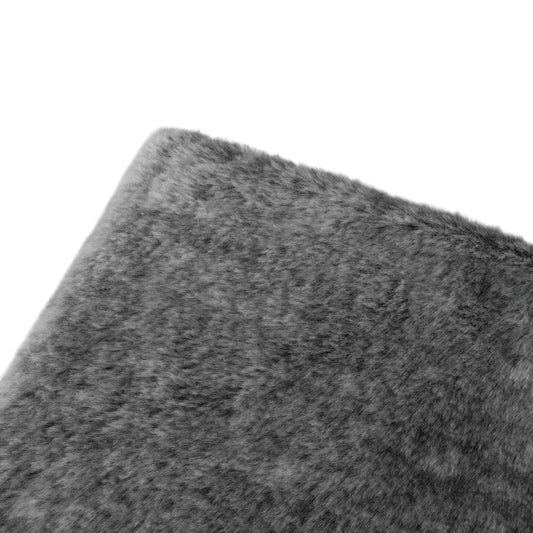 Luxe Grote Fleece Plaid Grijs Detail