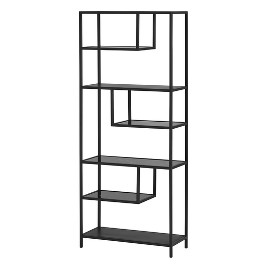 Luxe Open Vakkenkast Zwart Metaal