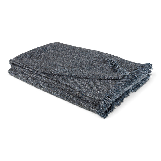 Luxe Plaid Donkerblauw Katoen 170 x 130 cm