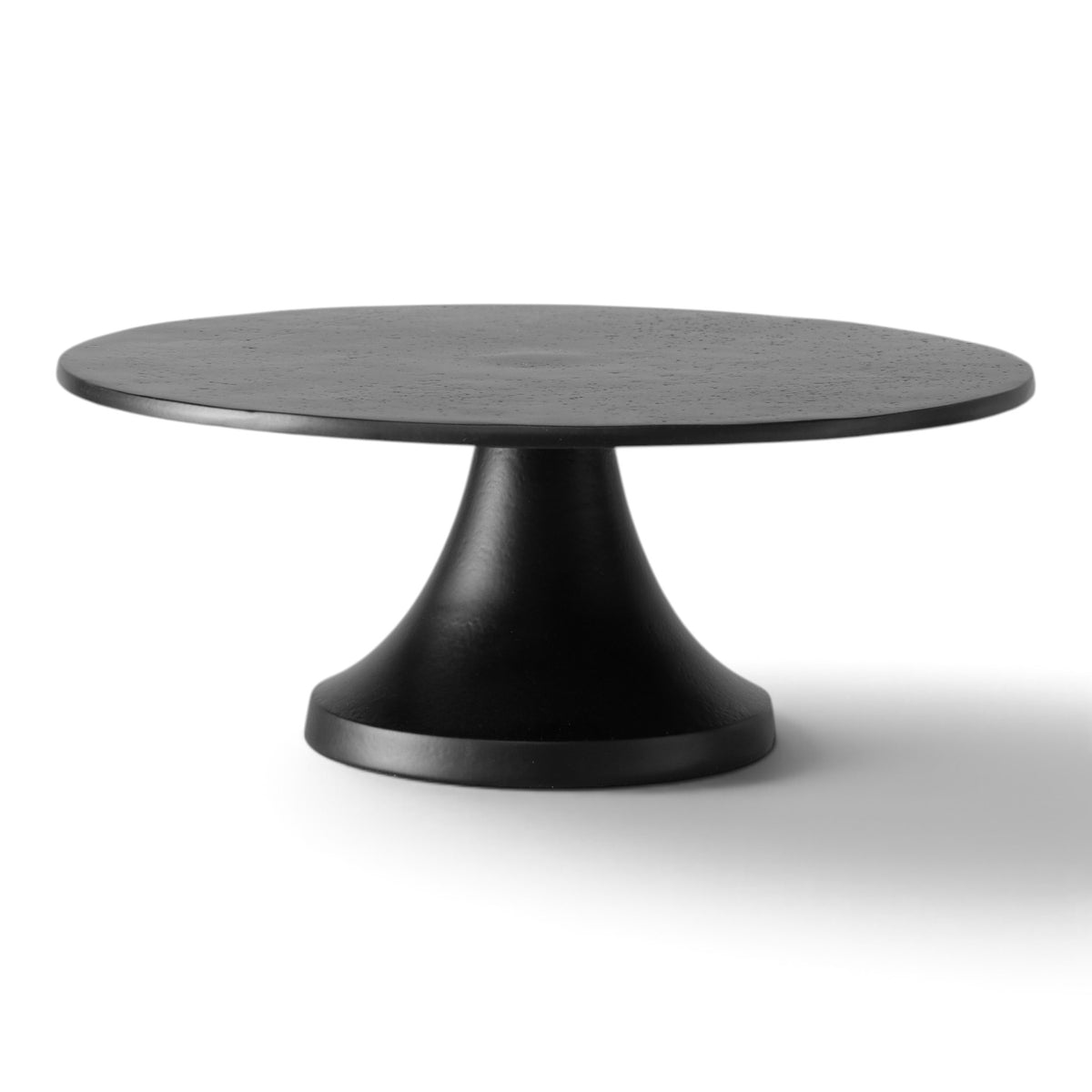 Luxe Taartplateau Zwart Op Voet Ø 25 cm