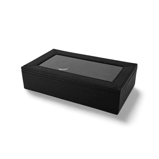 Luxe Wijnset/Accessoires Zwart Leer