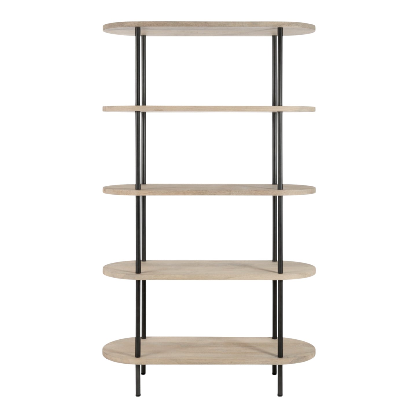 Open Wandkast Hout Modern Vooraanzicht