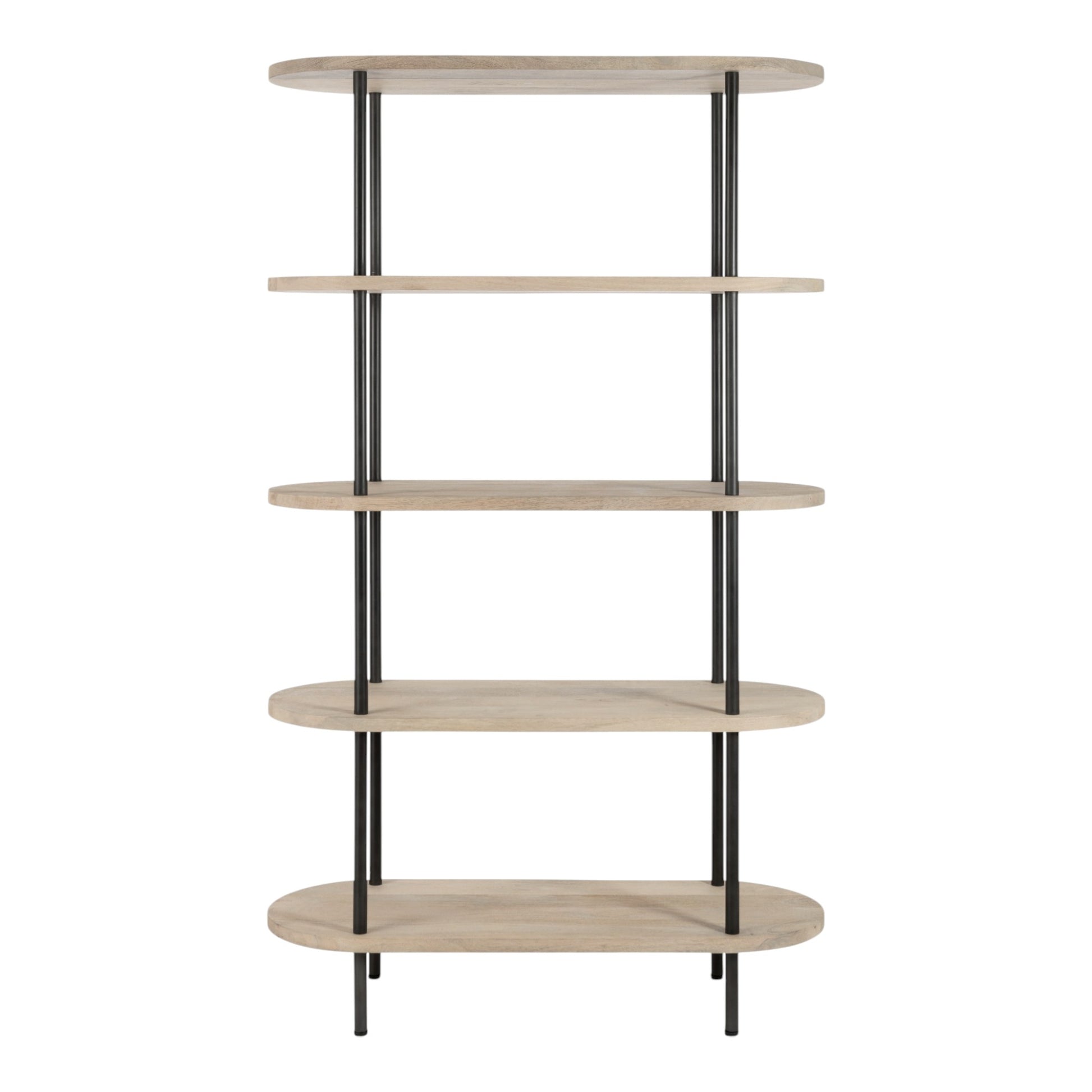 Open Wandkast Hout Modern Vooraanzicht