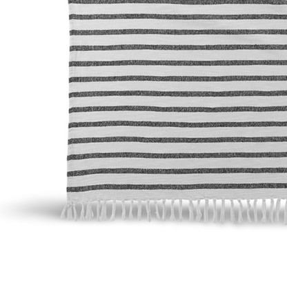 Plaid Katoen Zwart Wit Detail