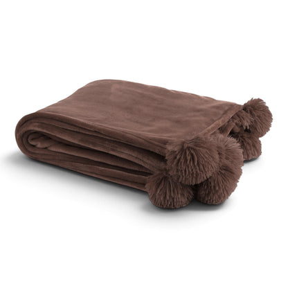 Pluche Plaid Bruin 170 x 130 cm