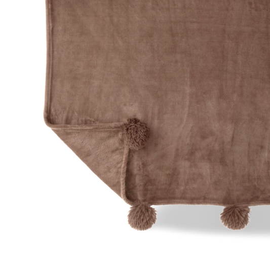 Pluche Plaid Bruin 170 x 130 cm - 2